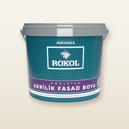 Краска фасадная акриловая ROKOL, 15 л