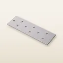 შემაერთებელი ფირფიტა პერფორირებული 135×30×2 მმ, მოთუთიებული